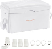 Afvalwaterpomp – 350W – 6000 L/U Debiet – 7M Opvoerhoogte – Hittebestendig en Antimicrobieel – Met 3 Waterinlaten voor Kelder - Keuken - Gootsteen - Douche en Badkuip