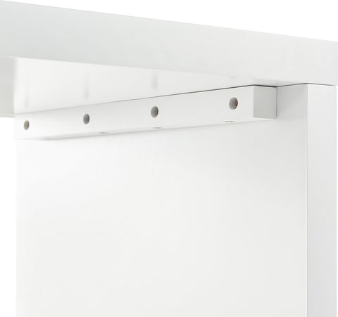 Kaptafel, Wit (Zonder spiegel en kruk), met 6 Laden, Vergulde Handgrepen, draaibaar tafelblad (180°), gelakt, bloemmotief, schokbestendig afgeronde hoeken