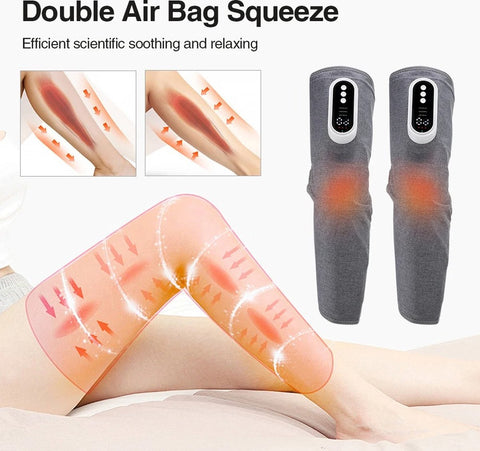 Leg massager - Calf massage - Leg massage - Leg massager blood circulation - leg massager lymphatic drainage - electric leg massager - Warm compress