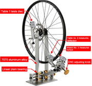 Trauning Stand - Racefiets Wiel - Reparatie Tool - Wiel Reparatie - Geel - Velgen Correctie - Kalibratie Stand