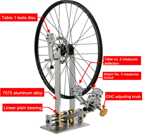 Trauning Stand - Racefiets Wiel - Reparatie Tool - Wiel Reparatie - Geel - Velgen Correctie - Kalibratie Stand