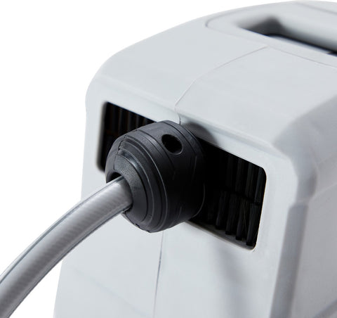 Tuinslanghaspel - Tuinslang - Waterslangslang met Snelkoppeling - 20 m - Grijs