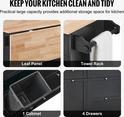 Kookeiland - Ontbijtbar - Keukenwerktafel - Keuken Vicco Kookeiland Fame-Line - Donkerblauw Hoogglans/Antraciet - 90 cm met Lade - zonder Werkblad Vicco Kookeiland Fame-Line - Eiken /Goud