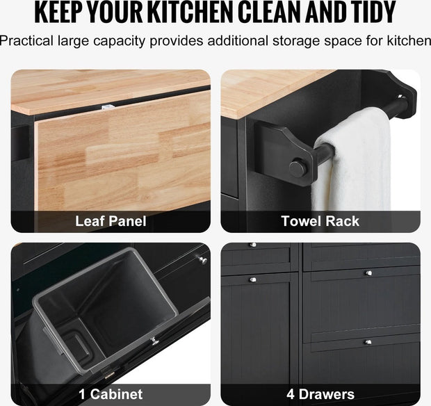 Kookeiland - Ontbijtbar - Keukenwerktafel - Keuken Vicco Kookeiland Fame-Line - Donkerblauw Hoogglans/Antraciet - 90 cm met Lade - zonder Werkblad Vicco Kookeiland Fame-Line - Eiken /Goud