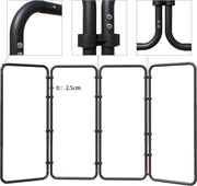 White screen - Photo studio - Background cloth - Panoramic frames - Including storage bag - White - 240 cm x 400 cm - Suitable for photography or video recordings