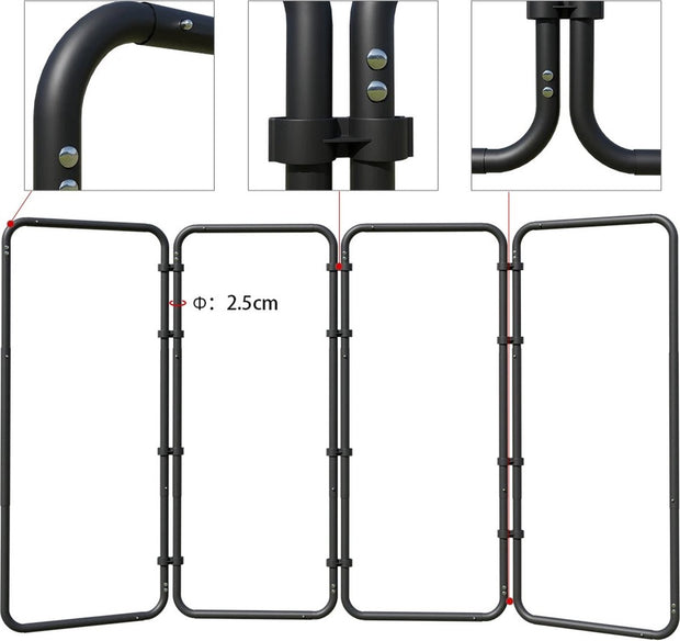 White screen - Photo studio - Background cloth - Panoramic frames - Including storage bag - White - 240 cm x 400 cm - Suitable for photography or video recordings