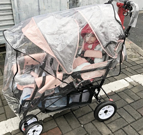 Luxe Kinderwagen - Luxe Kinderkoets - Luxe Babywagen - Luxe Baby Koets - Baby Koets - Kinderwagen - Babywagen - Kinderkoets - Inklapbaar - 3 In 1 - 9KG - Blauw - Tweeling