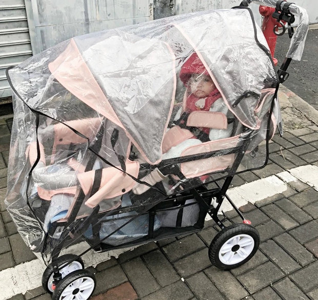 Luxe Kinderwagen - Luxe Kinderkoets - Luxe Babywagen - Luxe Baby Koets - Baby Koets - Kinderwagen - Babywagen - Kinderkoets - Inklapbaar - 3 In 1 - 9KG - Blauw - Tweeling