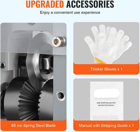 Draadstripmachine - 1,5-25mm - 180W - elektrische koperdraadstripmachine - aluminiumlegering - voor het strippen van koperdraad