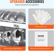 Draadstripmachine - 1,5-32 mm - 750W - Elektrisch Koperdraad Strippen Machine - Gemaakt-10 Kanalen en 10 Snijbladen - voor het Strippen van Koperdraad