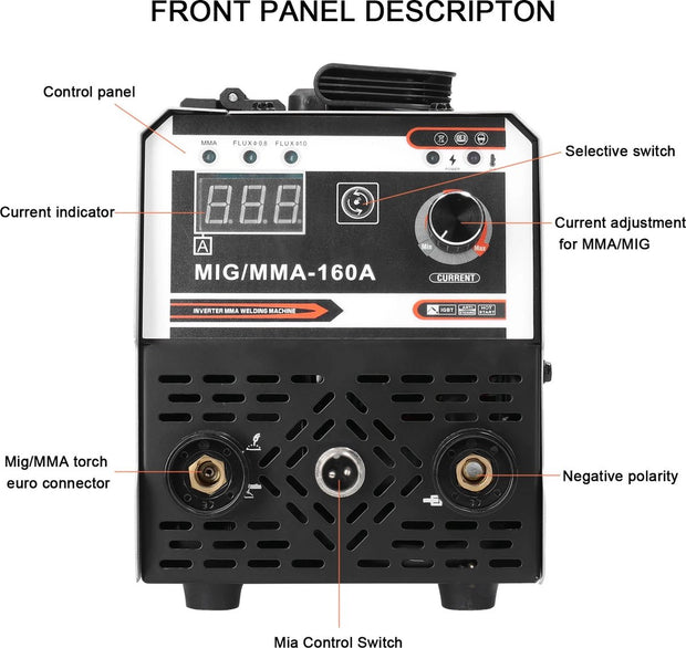 Lasmachine - Draadtoevoerstroom - 220V - Verstelbaar