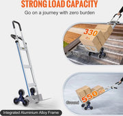 Trapklimwagen - Steekwagen - Steekwagen opvouwbaar - Handvaten Met Beugel - Opvouwbare Trolley