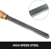 Houtdraaibankbeitel - 8-Delige Beitelsset - HSS Stalen Messen - Ergonomisch Ontwerp Biedt - voor Houtbewerking, Draaibanken - Snijwerkprojecten - 45x32x4.2cm