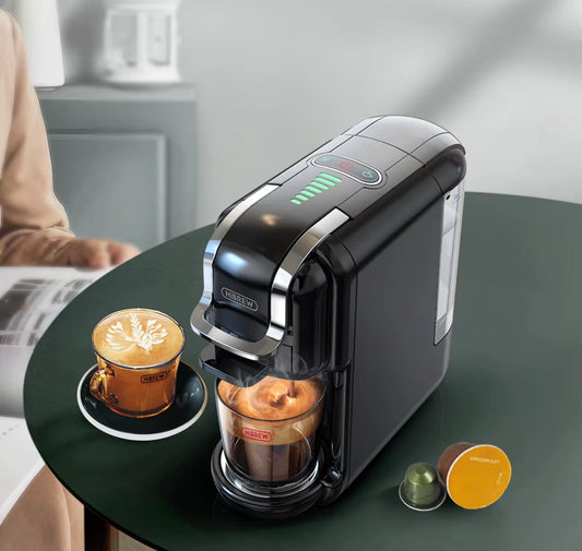 5 in 1 Coffee Maker - Coffee Machine - Coffee Machines - Coffee Machines - Multiple Capsules - Cappuccino - Latte - Hot/Cold - 5 In 1