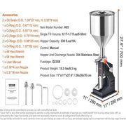 Handmatige Vulmachine - Vloeistofvulmachine - 5-50ml - 10L Trechter - Verstelbare Capaciteit - Voor Diverse Vloeistoffen