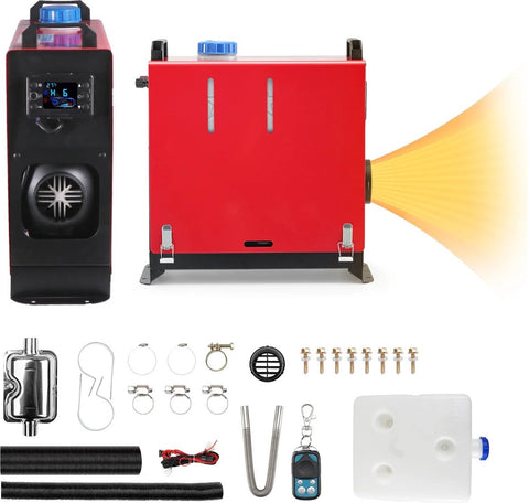 Rood - Standkachel - 36-200W - 12-24V - Max 180 graden C