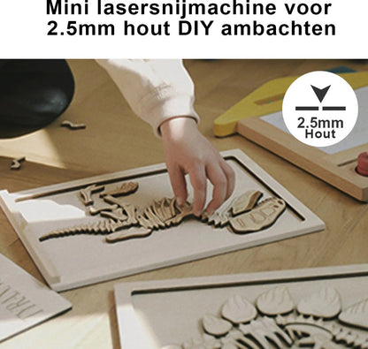 Laser Graveermachine - Laser Cutter Bluetooth Bestuurbaar - Graveermachine Makkelijk te Installeren - Zwart
