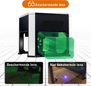 Laser Graveermachine - Laser Cutter Bluetooth Bestuurbaar - Graveermachine Makkelijk te Installeren - Zwart
