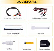 Super silent Inverter Generator 3300 W - Petrol, 4-stroke - With USB and 230V sockets - Emergency power generator for camping, travelling and war emergencies