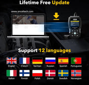 OBD2 Scanner - Diagnosecomputer - Storing Verwijderen - Uitleesapparatuur Auto - Diagnose Auto - Diagnosetool voor alle systemen ABS EPB TPMS DPF - Zwart