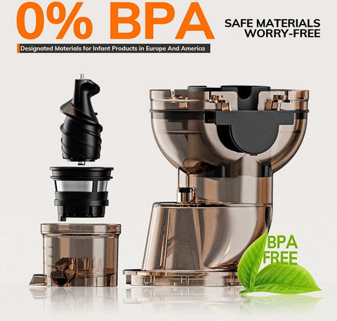 Slowjuicer - Slow Juicer - Persmachine - Fruitpers - Sinaasappelpers - Appelsienpers - Drukmachine - Persmachine Vruchtensap - Pers Machine - Press Machine - IJsmachine - Keuken Apparaat - Met zeef - 1000ml - 60RPM - 250W