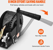 Handlier Pro5 - Zware Uitvoering - Professioneel Gebruik - Tot 1588kg - Hand Gesmede Haak - Roestbestendig - 2-Richtingen - Boot Lier