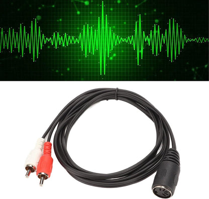 OFC Spiral Shield Molded Trekontlasting Connector Design - Sound Adapter Kabel voor CD Speler VCR DVD .