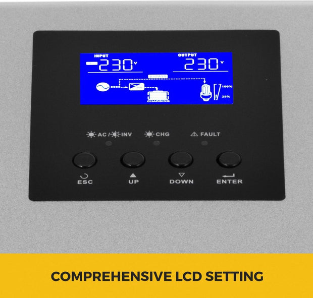 3KVA - 24V - MPPT Off-Grid Pure Sine Wave Solar Inverter - 0-55℃ - AC Charger - Professional