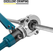 Krimptang - Hydraulische Krimper - TH Kaken - Hydraulische Pex Pijp Aluminium Plastic Pijp Krimptang - Blauw