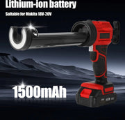 Elektrisch Lijmpistool - Kitpistool - Elektrische Kitspuit - Lijmpistool Draadloos - 2x Accu - 4 Versnellingen