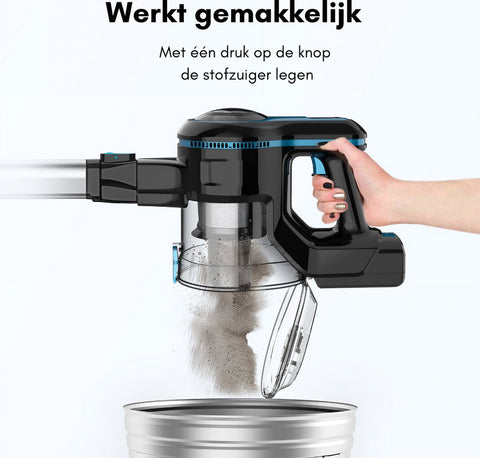 Bagless Cordless Stick Vacuum Cleaner - Handheld Vacuum Cleaner Best Seller - Handheld Stick Vacuum Cleaner - 1.2L Dust Container Capacity - 12000Pa Suction Power - 5-Stage Filtration