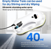 Robotstofzuiger - Robotstofzuiger met Dweilfunctie - Roborock - Raam Robotstofzuiger - 240V - 800W - Wit