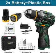 Boormachine - Mini Boormachine - Schroefmachine - Elektrische Boormachine - Elektrische Schroefmachine - 2x Accu - Met Koffer - Met Accessoires