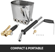 Mortel Gips Beton Cement Sproeier - Slijtvast - voor Luchtcompressoren - Waterdicht en Anti Corrosie - met 4 Spuitmonden - Mortelsprays - Gips - Klein Ladderspuitbeton - Grondmix