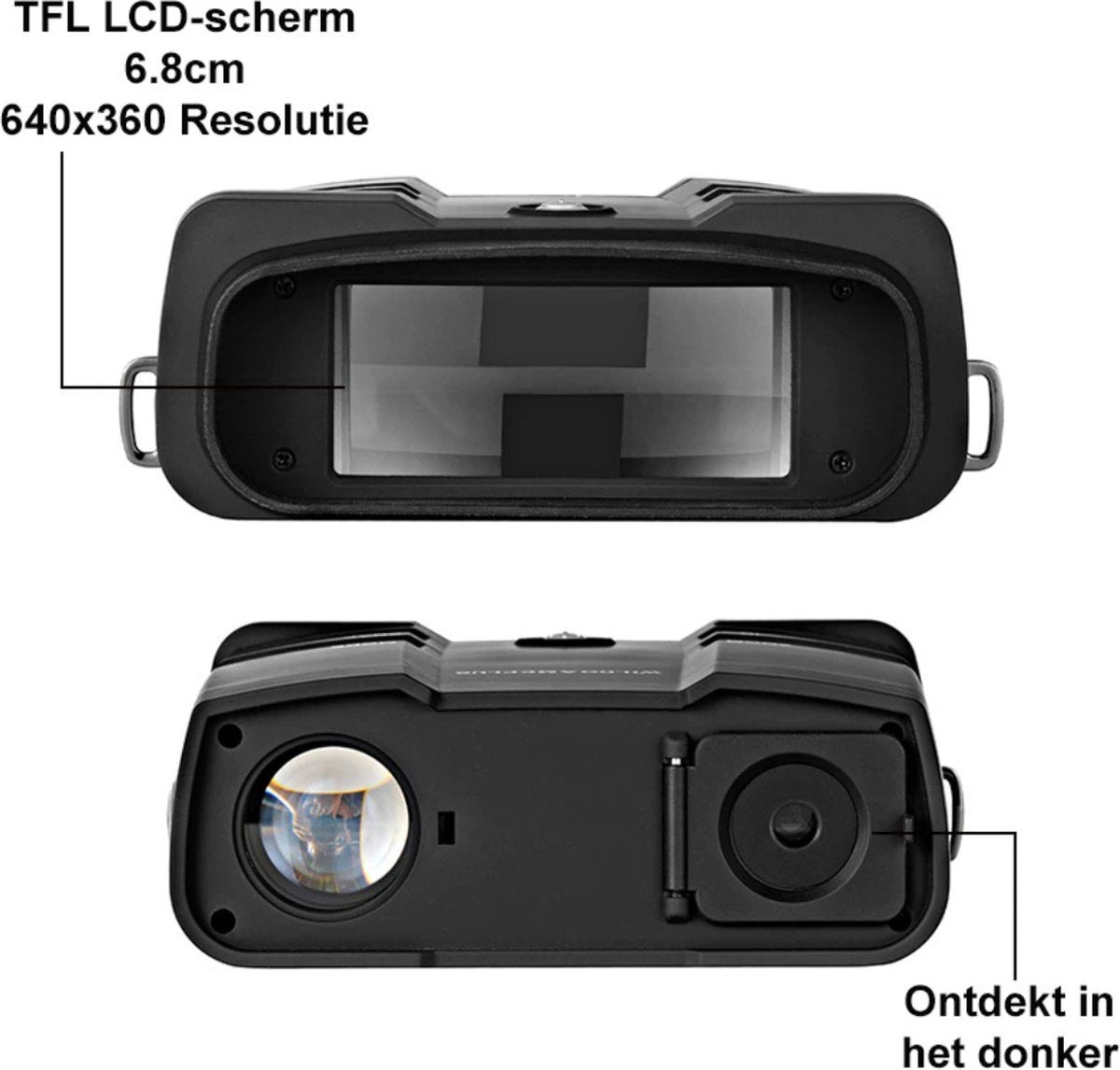 Night Vision Binoculars with Infrared - Binoculars for Adults - Thermal Imaging Binoculars with Night Vision - Including 32GB SD Card