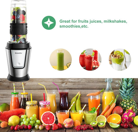 Multifunctionele Keukenmachine - 700W - Draagbare Juicer Blender - Persoonlijke Smoothie Mixer Voedsel Chopper En Droge Molen