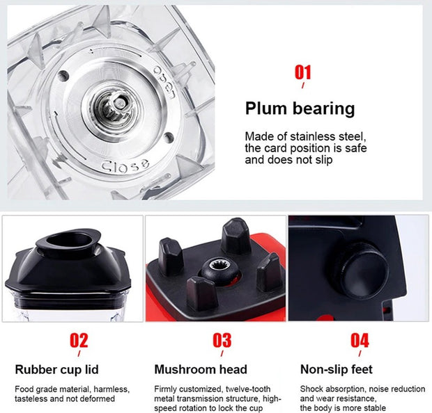 Blenders - Nutribullet - Blender Smoothie - Blender To Go - Keukenmixer - Blender - 2000W - 2500ml Inhoud Capaciteit