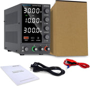 Wanptek - Voeding - Omvormer - Regelbare spanningsregelaar 30V - 10 - 300W - Wit display - Voor telefoonreparatie - Gereguleerde labtafel - DC-voedingen - Zwart
