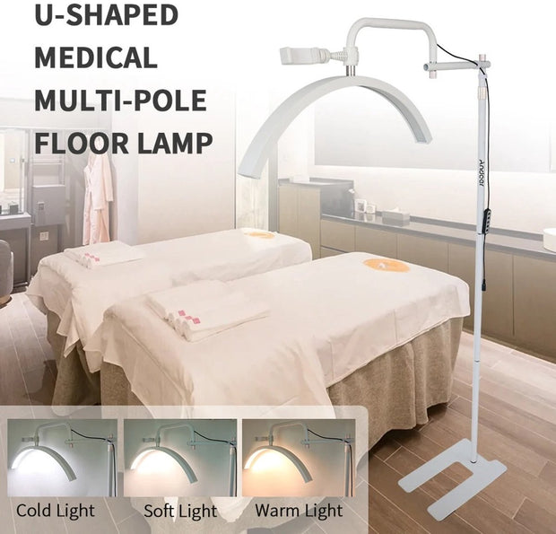 Lamp - Booglamp - Vloerlamp - Wit - Dimbaar - Vloerlicht - Booglicht - Huislamp - 36W - Halve Maan - Halve Maan Lamp - Video Licht - Met Telefoon Houder - 3200K-5600K - Afstandsbediening