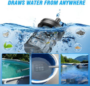 Elektrische Hogedrukreiniger - 6in1 Carwash - 3500W 200bar - Borstelloos - Waterpistool - Incl. 2 Accu's 18 V - Tuin - Irrigatie - Spuitpistool