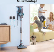 Cordless Stick Vacuum Cleaner - Bagless on Battery - 4 Different Attachments - Handheld Vacuum Cleaner - 380W - 27Kpa