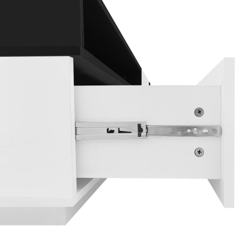 Modern Tv-kast - in Wit - Met een Uniek Patroon - 170x38x42cm - voor Televisie tot 80 inch - Twee Deuren - Kabelbeheer