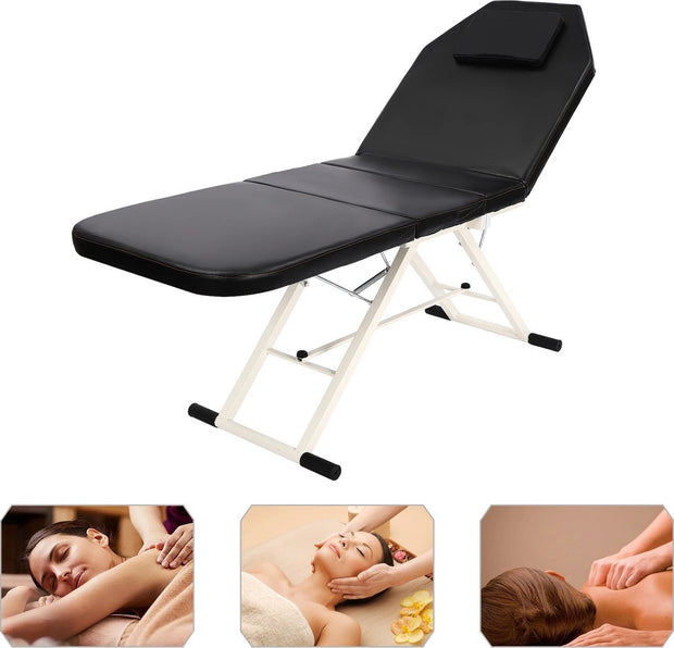 Luxe Therapeutisch Massagetafel – Verstelbaar, Ergonomisch & Comfortabel – Massagebed - Behandeltafel - Behandelbank - Voor Thuis & Professioneel Gebruik - Opvouwbaar - Wit