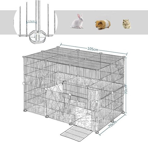 Kattenkooi - Kattenren - Kattenbench - Kattenkooi voor Binnen en Buiten - Kattenkooi Binnen - Kattenverblijf Buiten - Kat Kooi - Kattenhuis - Kattenvoliere - Bench Kat