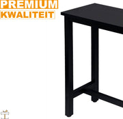 Bartafel deluxe - Rechthoekig - Bartafel voor Binnen - Metaal - Zwart - 140x40x100cm