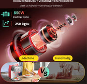 Slicer All-purpose slicer - Slicer - Meat slicer - All-purpose slicer - Meat slicer for home use - Meat grinder - 250 kg/h 0- 850W - 1440 r/min - Red