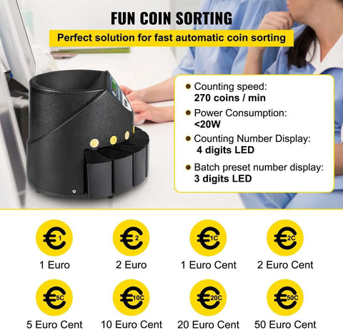 Tel machine - Munten Tel Machine - Muntgeld Tel Machine - Muntgeld Teller - Munten Teller - Munten Tel Machine - Muntgeld Tel Machine