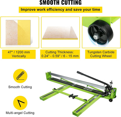Tegelsnijder - Infrarood Laser - Handmatige Tegelsnijder - 800mm Breedte - 15mm Dikte