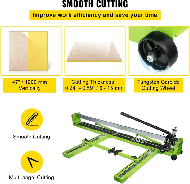 Tile Cutter - Infrared Laser - Manual Tile Cutter - 800mm Width - 15mm Thickness