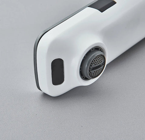 Washbasin Faucet - Sensor control - White - Digital LCD display - Cold and Hot Water - Mixer tap